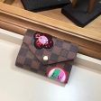 Louis Vuitton Damier Ebene Canvas Victorine Wallet N60149