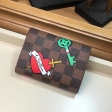 Louis Vuitton Damier Ebene Canvas Victorine Wallet N60149