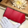 Louis Vuitton Damier Ebene Canvas Zoé Wallet N60166 Coquelicot Red