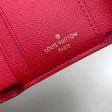 Louis Vuitton Damier Ebene Canvas Zoé Wallet N60166 Coquelicot Red