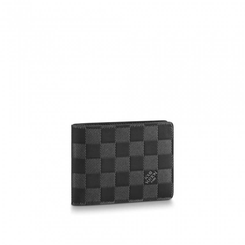Louis Vuitton Multiple Wallet Damier Infini Leather in Grey - Men - Small Leather Goods N60186