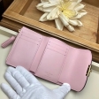 Louis Vuitton Damier Ebene Canvas Croisette Compact Wallet N60208 Magnolia Pink
