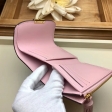 Louis Vuitton Damier Ebene Canvas Croisette Compact Wallet N60208 Magnolia Pink