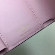 Louis Vuitton Damier Ebene Canvas Croisette Compact Wallet N60208 Magnolia Pink