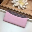 Louis Vuitton Damier Ebene Canvas Croisette Wallet N60215 Magnolia Pink
