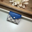 Louis Vuitton Damier Azur Canvas Zoé Wallet N60219 Bleuet Blue