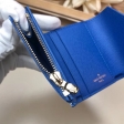 Louis Vuitton Damier Azur Canvas Zoé Wallet N60219 Bleuet Blue