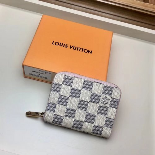 Louis Vuitton Damier Azur Canvas Zippy Coin Purse N60229 Eau de Rose Pink Louis Vuitton Damier Azur Canvas Zippy Coin Purse N60229 Eau de Rose Pink