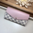 Louis Vuitton Damier Azur Portefeuille Sarah Wallet N60232 Eau de Rose Pink
