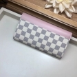 Louis Vuitton Damier Azur Portefeuille Sarah Wallet N60232 Eau de Rose Pink