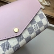 Louis Vuitton Damier Azur Portefeuille Sarah Wallet N60232 Eau de Rose Pink