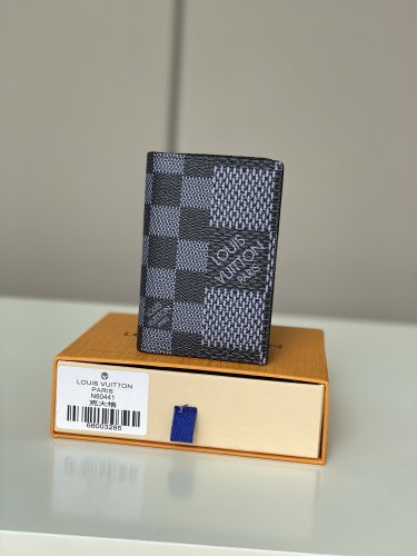 Louis Vuitton Pocket Organizer Damier Graphite Canvas in Black - Men - Small Leather Goods N60431