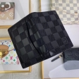 Louis Vuitton Damier Infini Leather Pocket Organiser Wallet N63197 Onyx