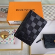 Louis Vuitton Damier Infini Leather Pocket Organiser Wallet N63197 Onyx