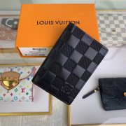 Louis Vuitton Damier Infini Leather Pocket Organiser Wallet N63197 Onyx