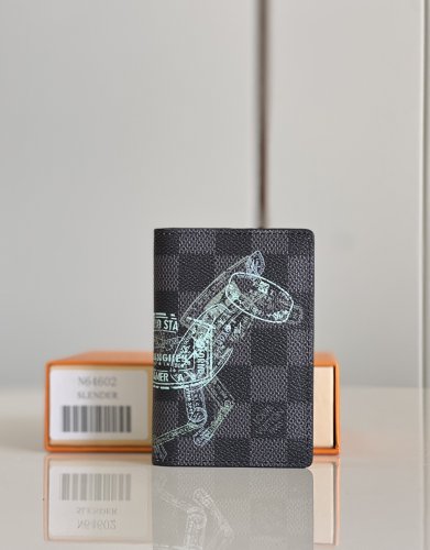 Louis Vuitton Pocket Organizer Damier Graphite Canvas in Multicolor - Men - Small Leather Goods N64602