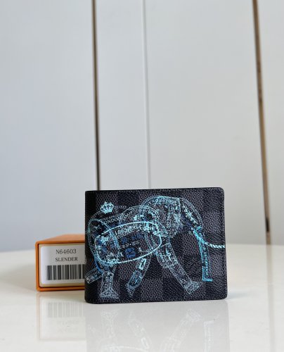 Louis Vuitton Slender Wallet Damier Graphite Canvas in Multicolor - Men - Small Leather Goods N64603 Louis Vuitton Slender Wallet Damier Graphite Canvas in Multicolor - Men - Small Leather Goods N64603