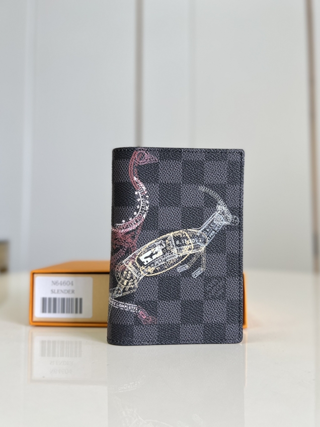 Louis Vuitton Passport Cover Damier Graphite Canvas in Multicolor - Men - Small Leather Goods N64604