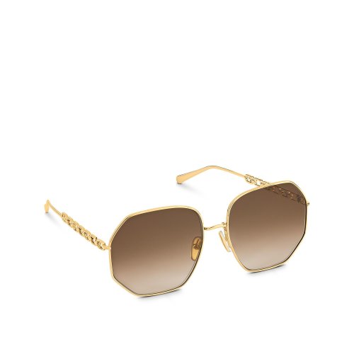 Louis Vuitton My LV Chain Round Sunglasses S00 Gold - Women - Accessories Z1650E Z1650W