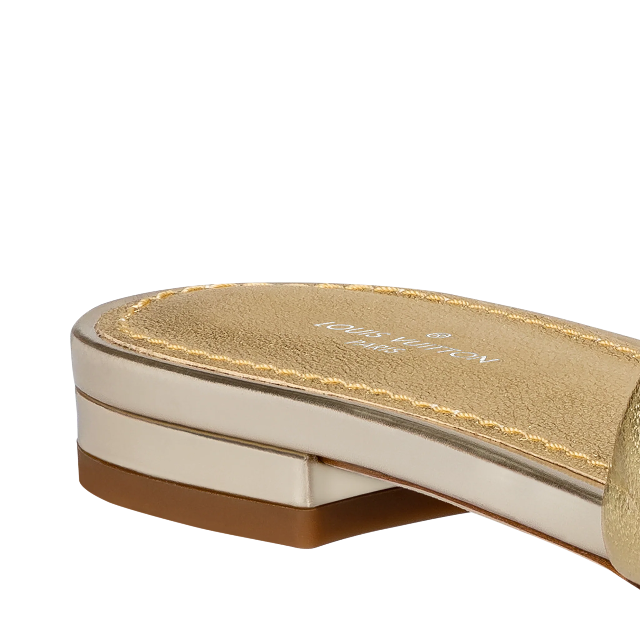 Louis Vuitton Revival Flat Mule Women in Gold - Shoes 1A8QS5