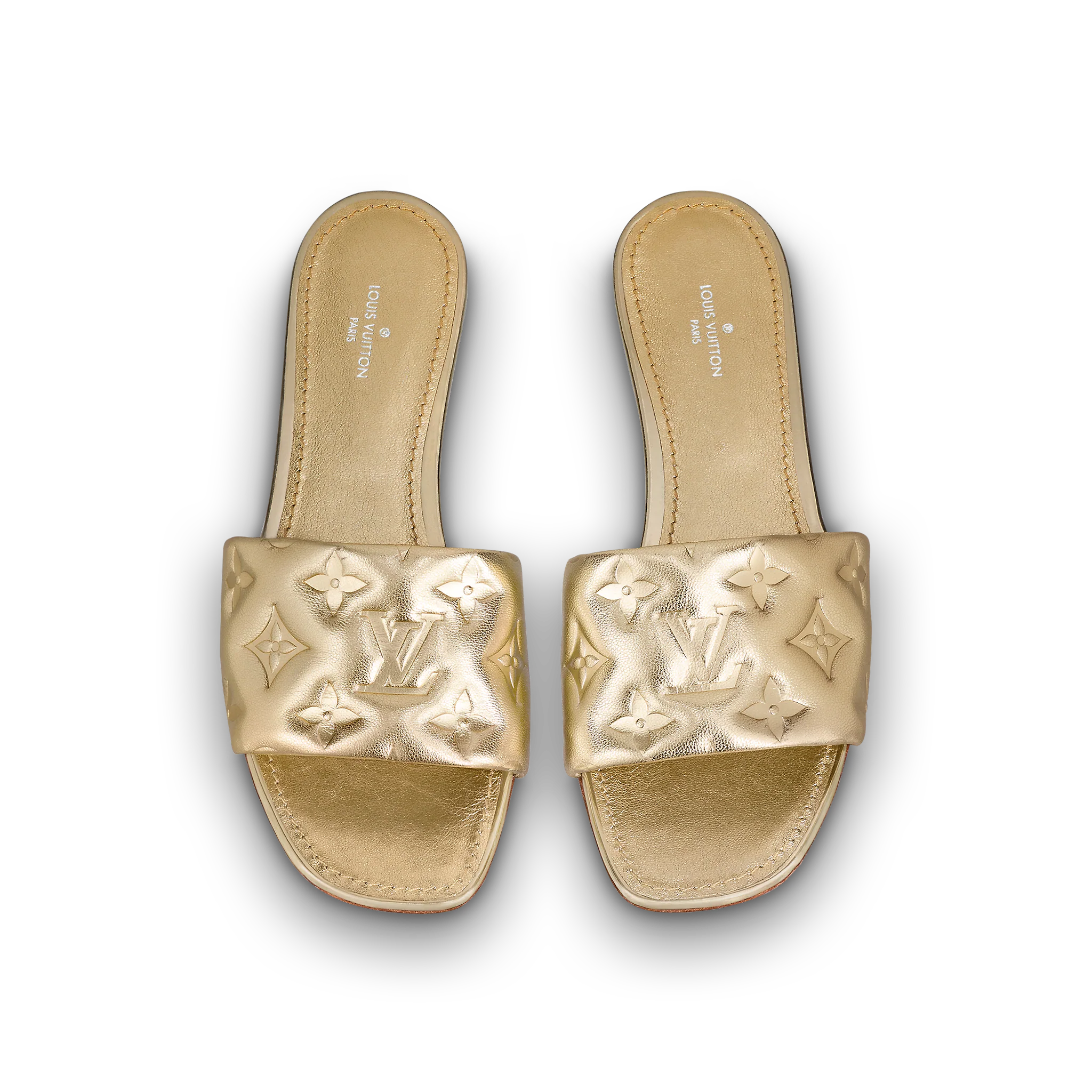 Louis Vuitton Revival Flat Mule Women in Gold - Shoes 1A8QS5