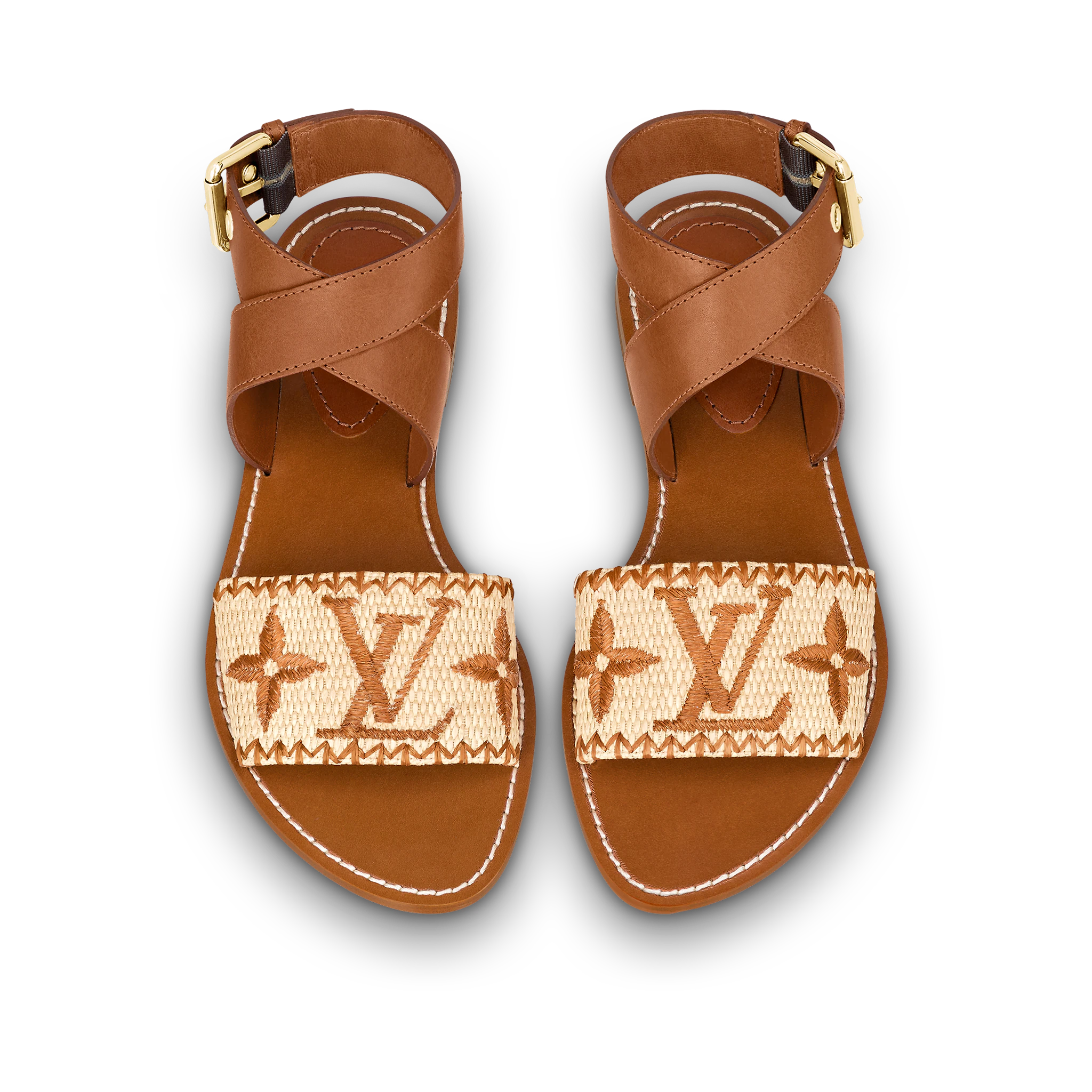 Louis Vuitton Sienna Flat Sandal Women in Brown - Shoes 1A8SUM