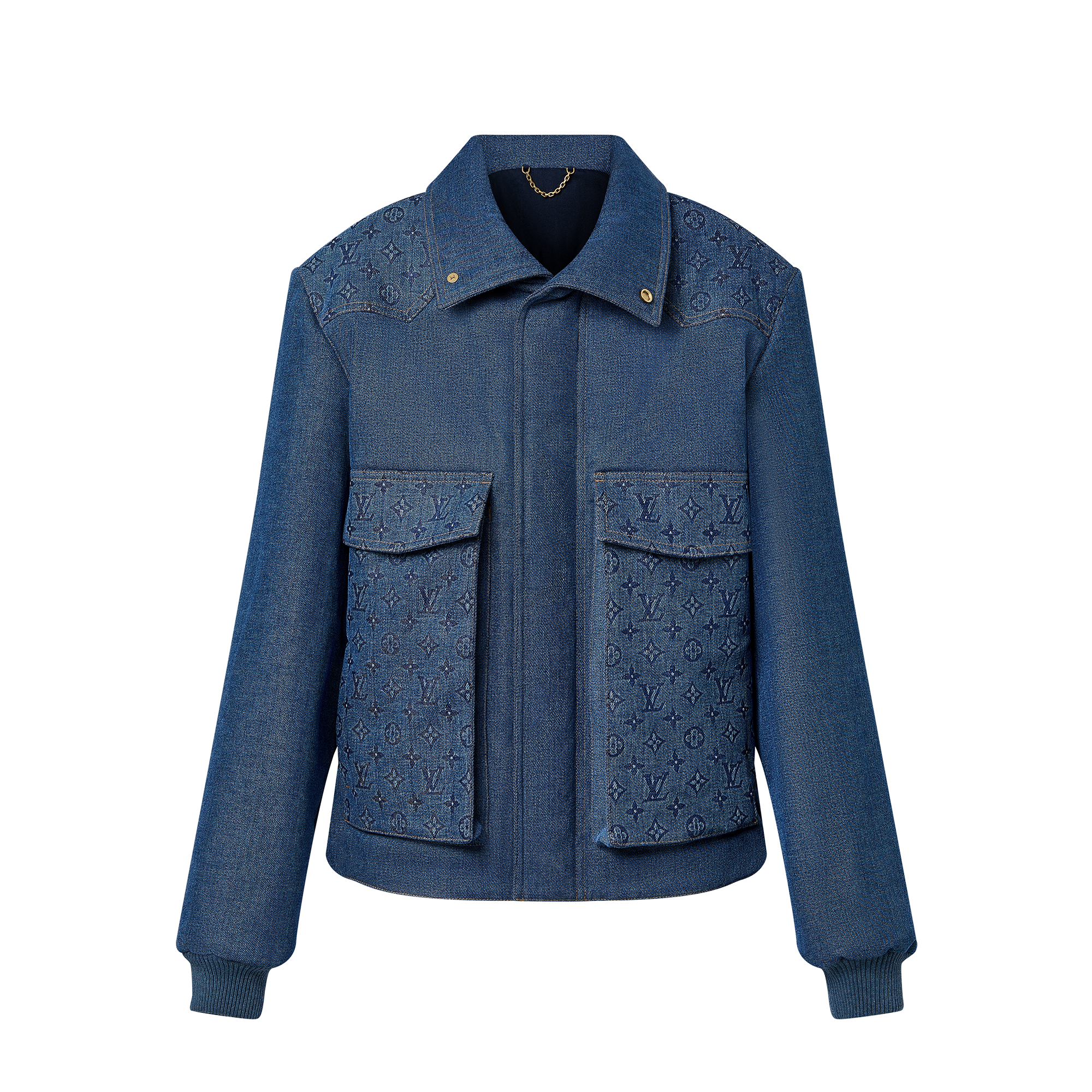 Louis Vuitton Monogram Padded Denim Jacket - Men - Ready-to-Wear 1AATPS