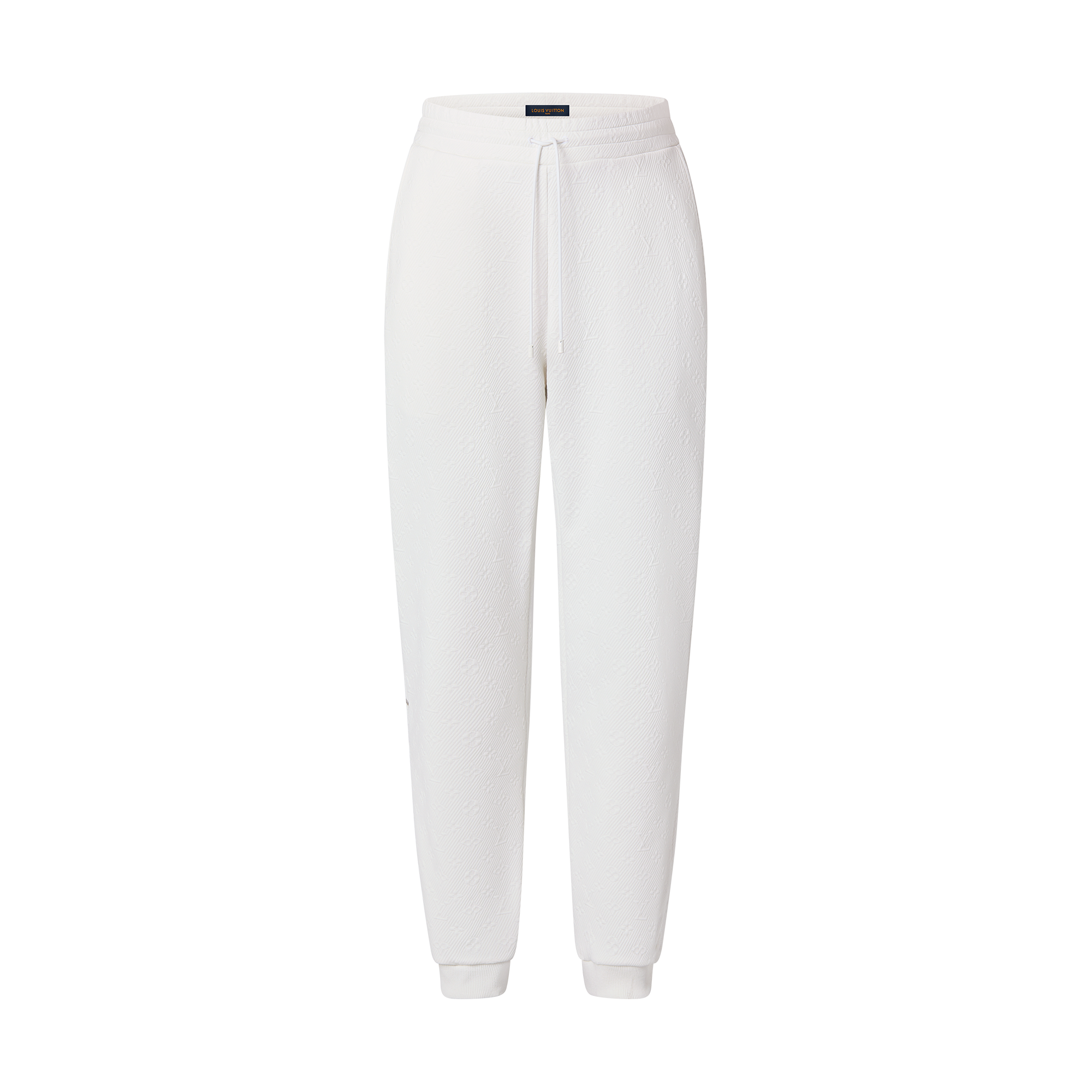 Louis Vuitton LVSE Monogram Fleece Jogpants - Men - Ready-to-Wear 1AATU9 Milk White