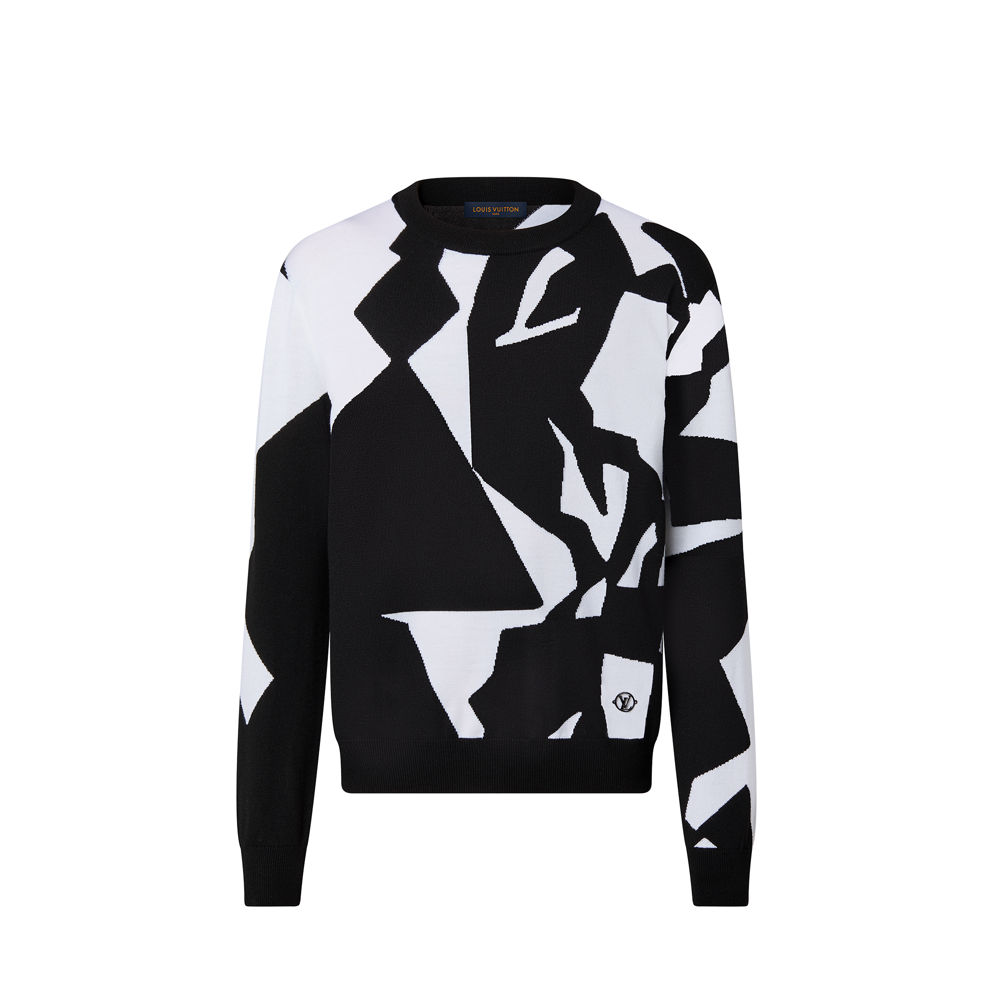 Louis Vuitton LV Abstract Houndstooth Crewneck - Men - Ready-to-Wear 1AAU32 L