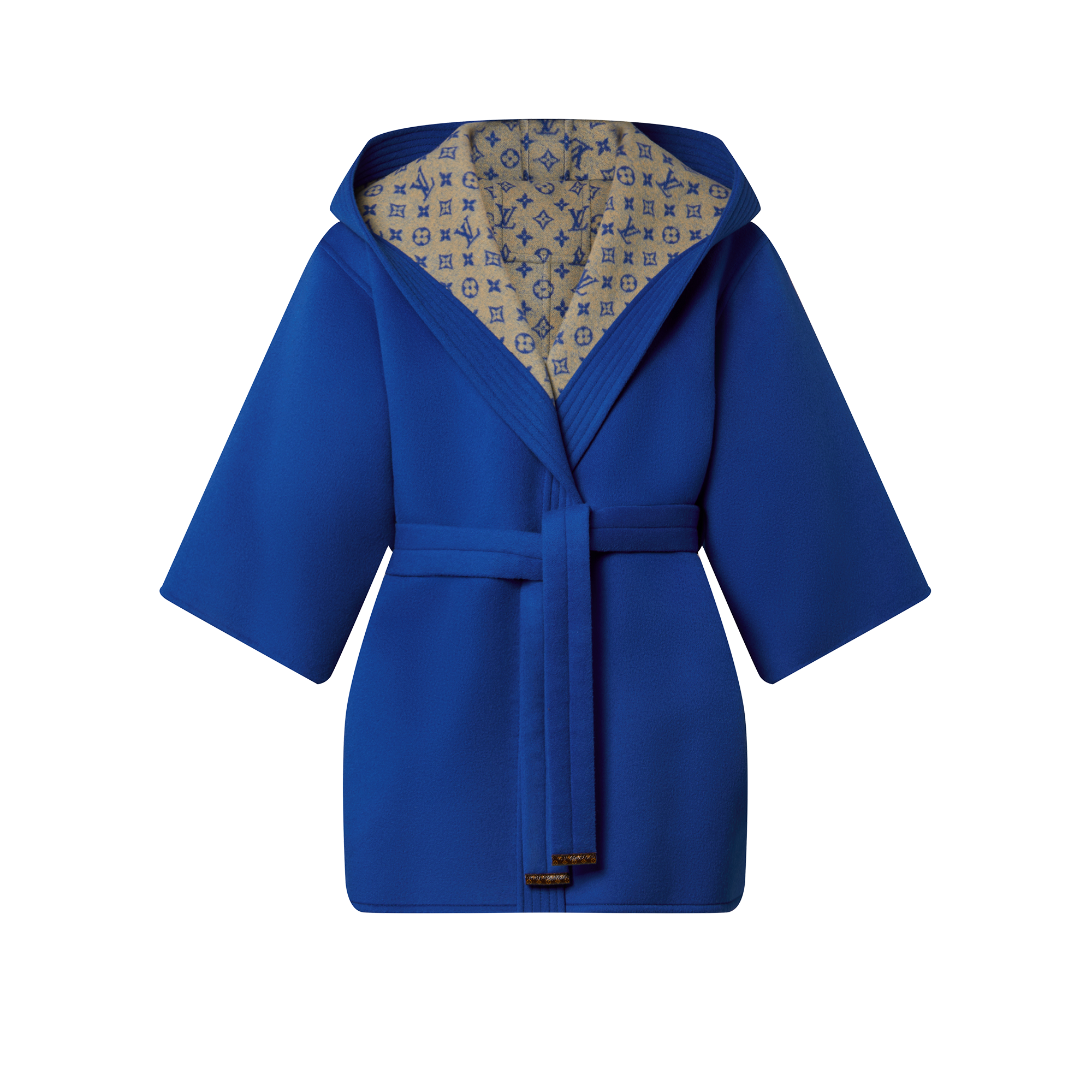 Louis Vuitton Royal Blue Robe Wrap Coat - Women - Ready-to-Wear 1AAWHN
