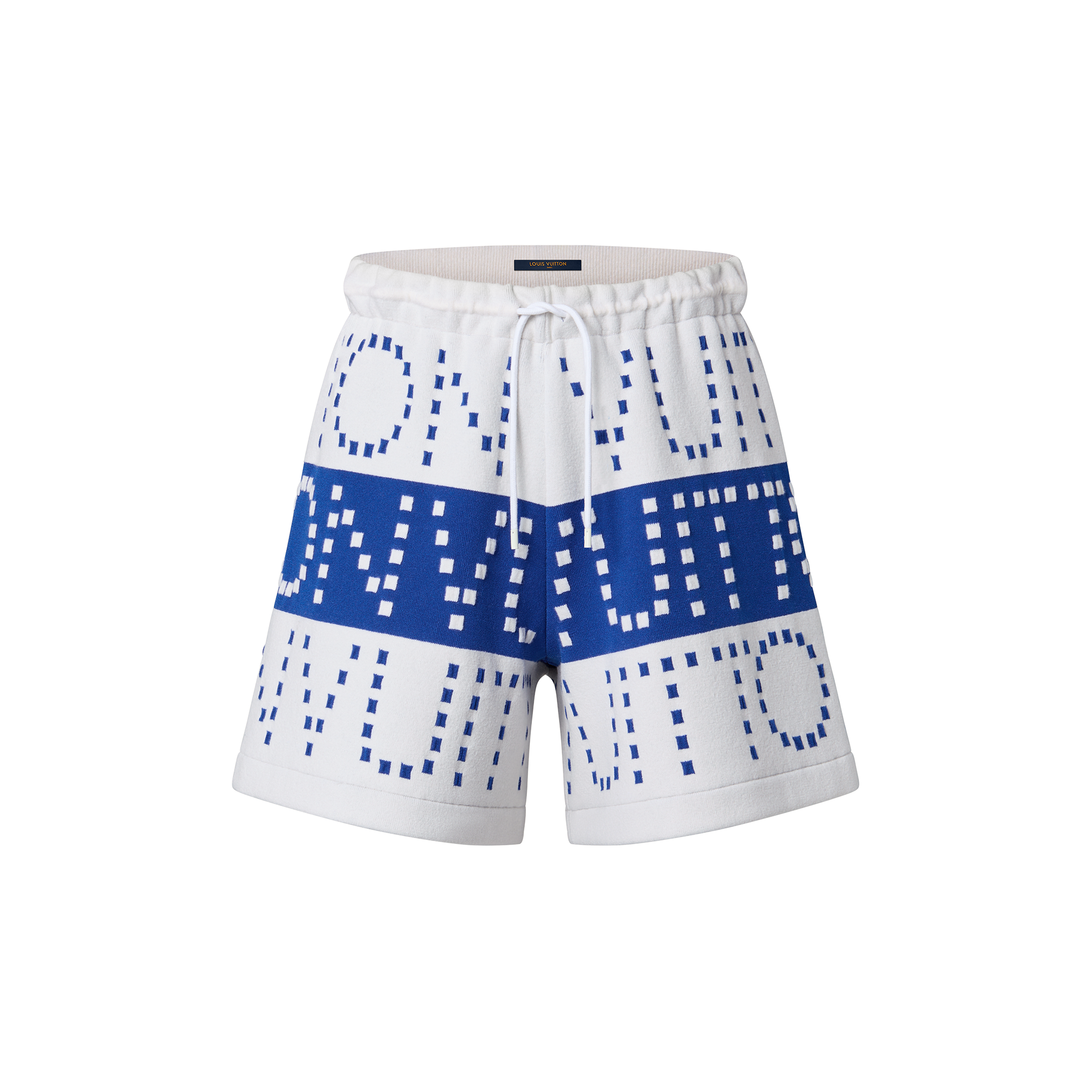 Louis Vuitton Signature Chunky Stripes Bermuda Shorts  - Women - Ready-to-Wear 1AAWS0 Blue France