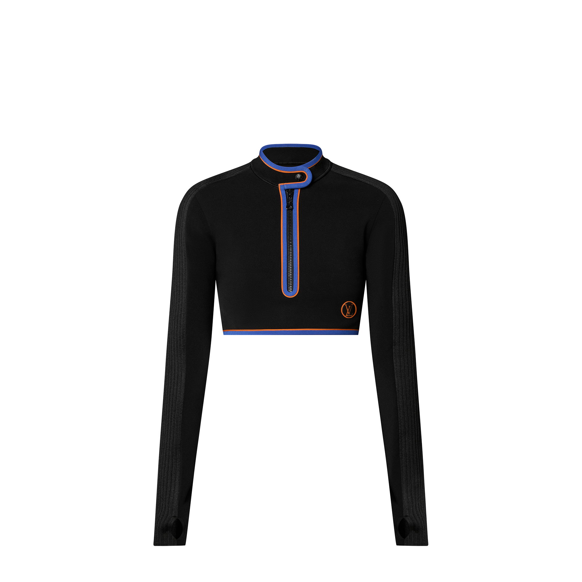 Louis Vuitton Vivid Trim Long-Sleeved Crop Top - Women - Ready-to-Wear 1AAWSU Louis Vuitton Vivid Trim Long-Sleeved Crop Top - Women - Ready-to-Wear 1AAWSU