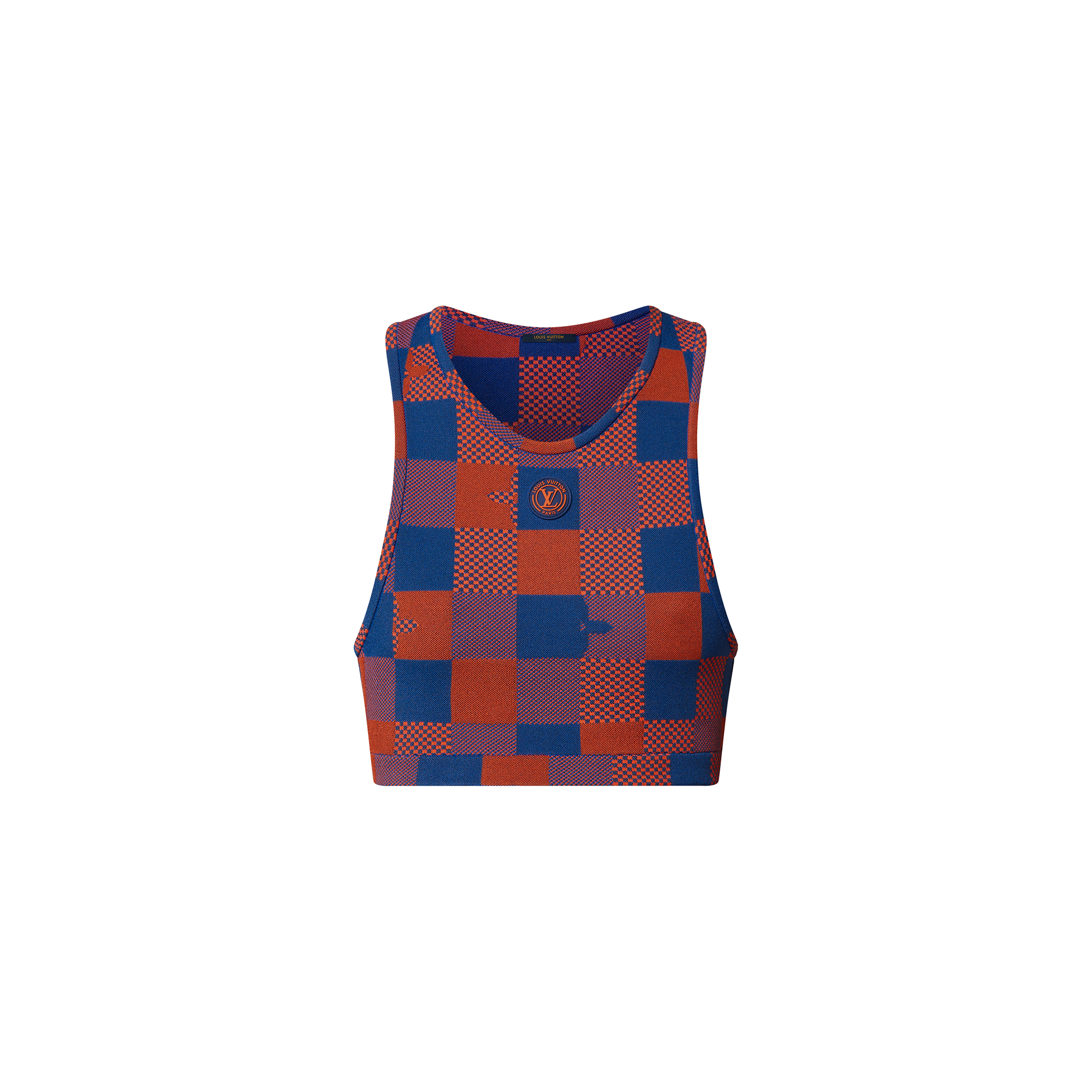 Louis Vuitton Pop Monogram Damier Knit Sporty Crop Top  - Women - Ready-to-Wear 1AAX9V S