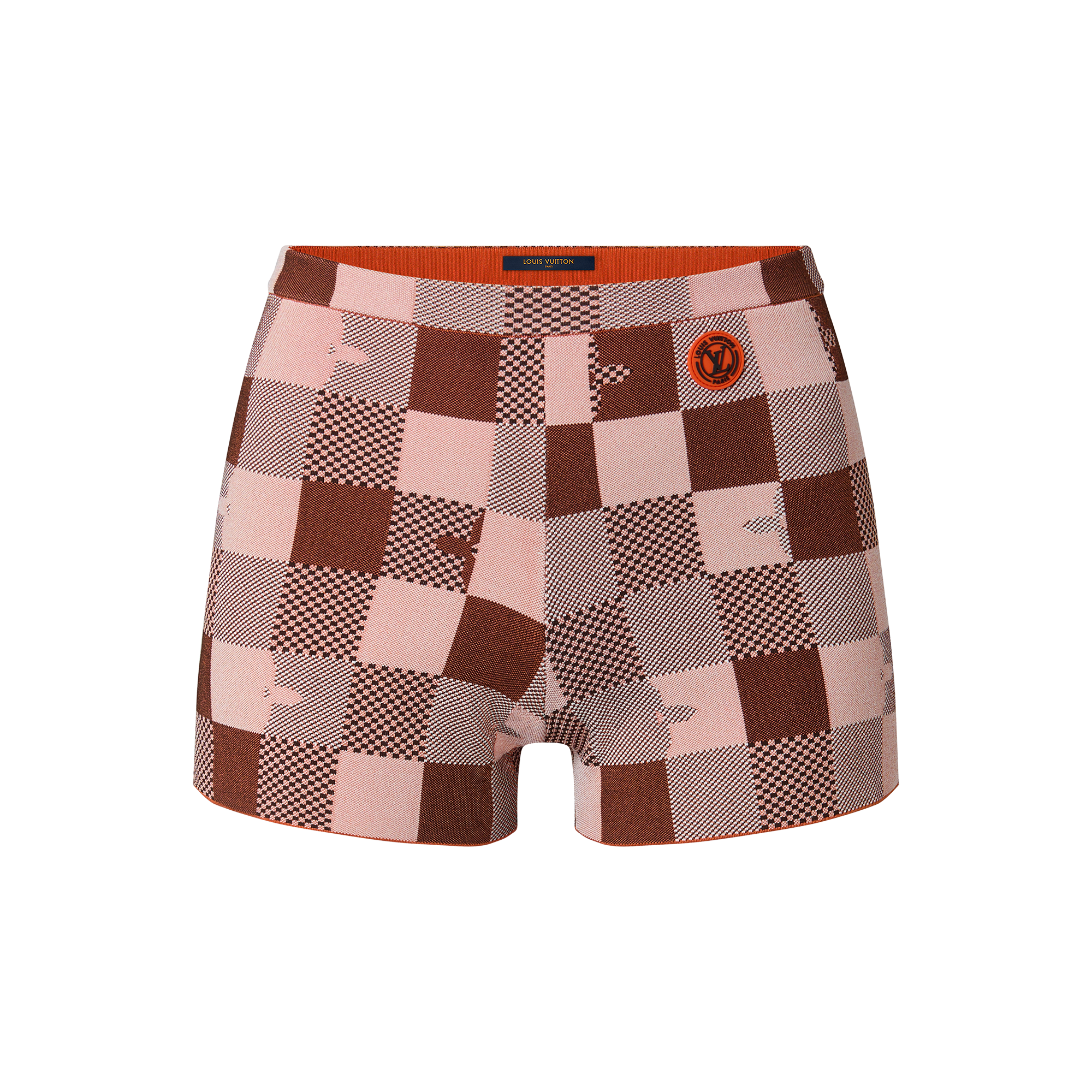 Louis Vuitton Pop Monogram Damier Knit Mini Shorts  - Women - Ready-to-Wear 1AAXA9 Bordeaux