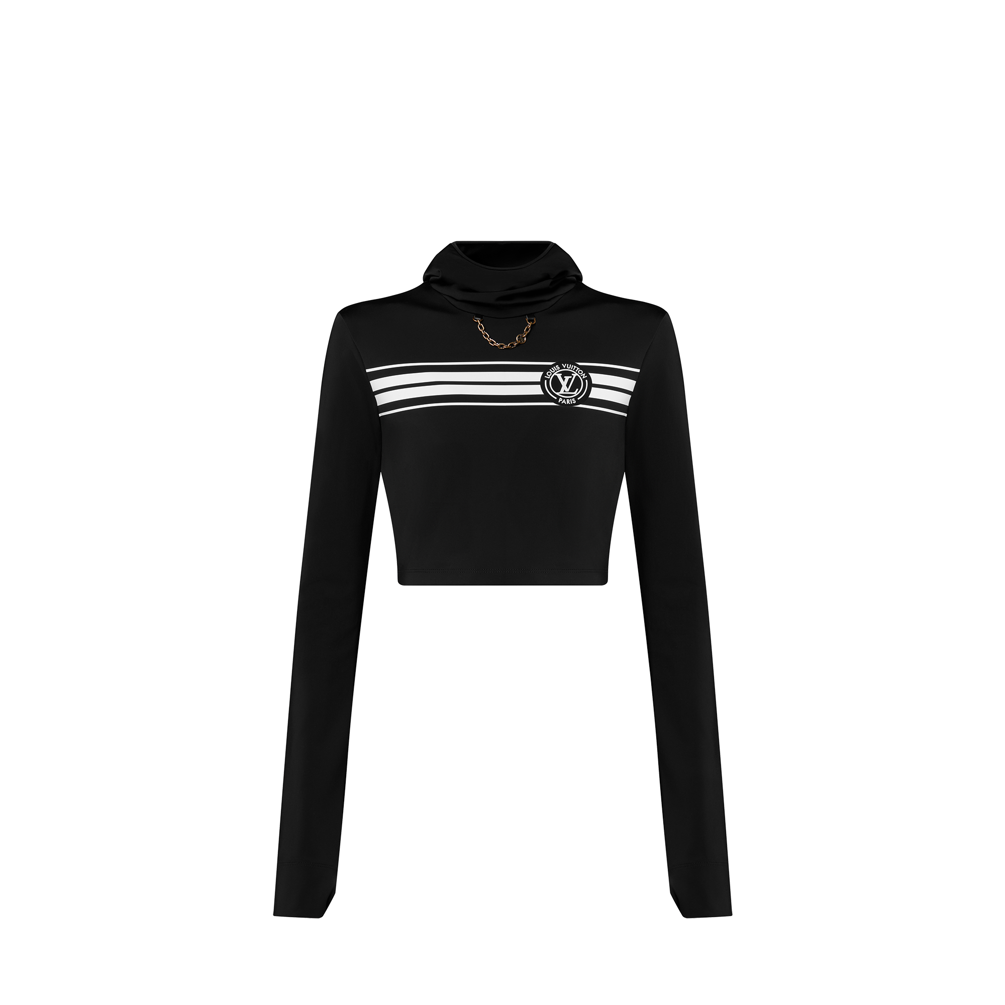 Louis Vuitton LV Stripe Hooded Crop Top  - Women - Ready-to-Wear 1AAY8Q S