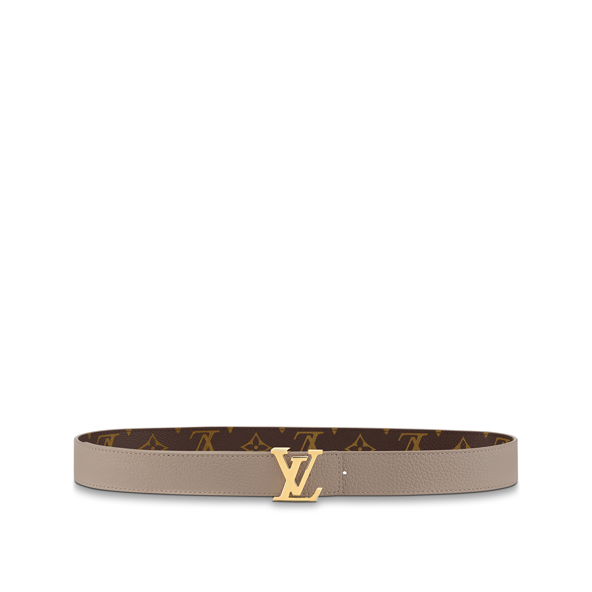 Louis Vuitton LV Initiales 30mm Reversible Belt Monogram - Women - Accessories M0646U Pearl Grey Louis Vuitton LV Initiales 30mm Reversible Belt Monogram - Women - Accessories M0646U Pearl Grey