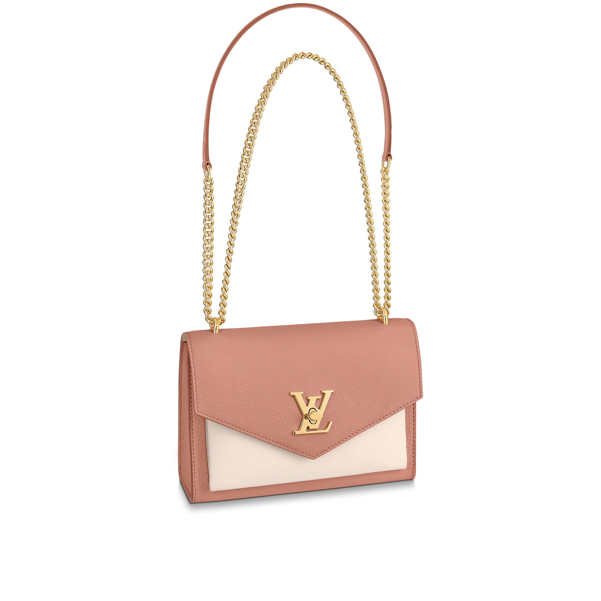 Louis Vuitton MyLockMe Chain Bag Lockme Leather - Women - Handbags M21217 Rose Trianon