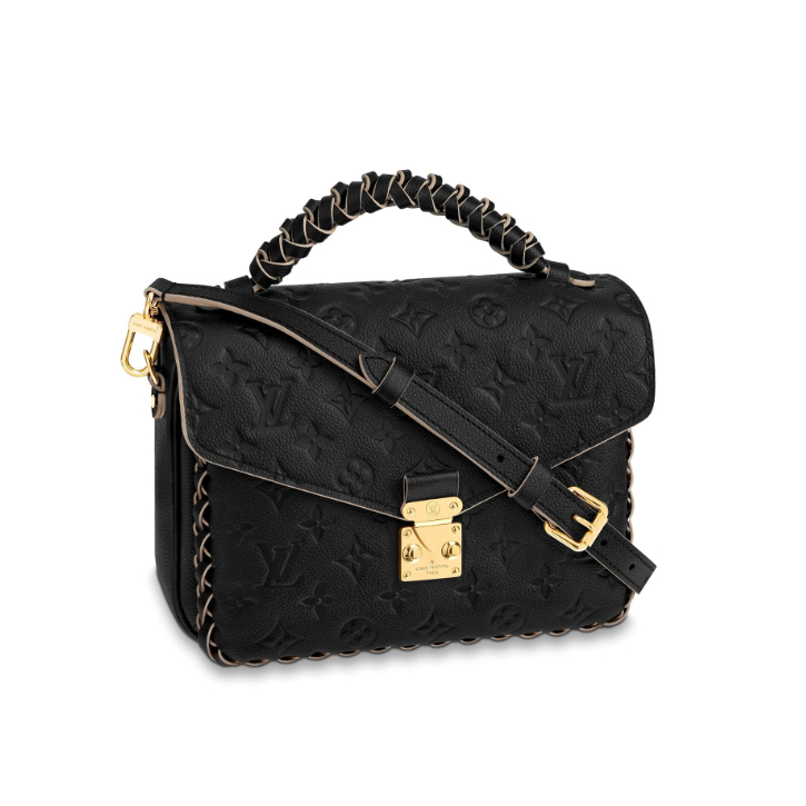 Louis Vuitton Monogram Empreinte leather Pochette Metis M43942 Noir Black