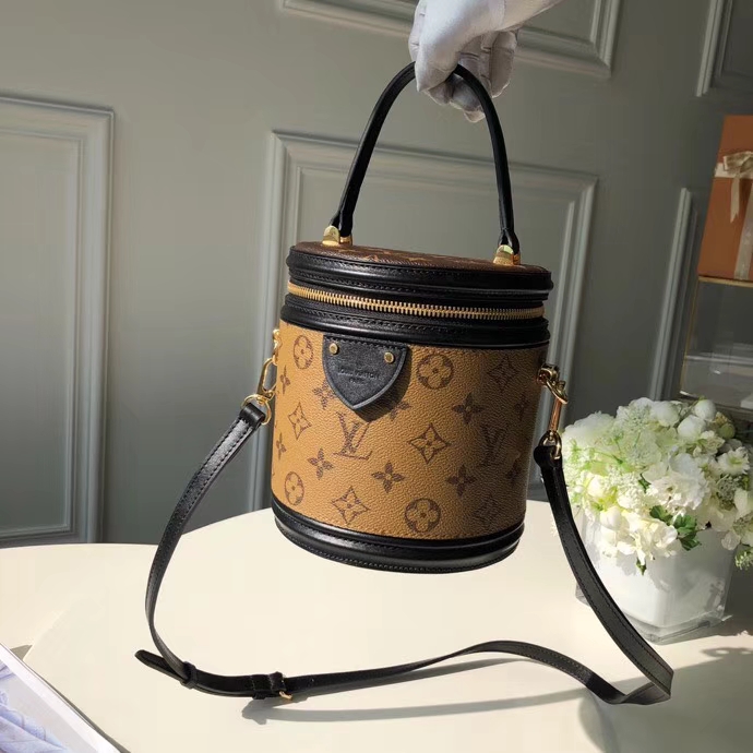 Louis Vuitton Monogram Reverse Canvas Cannes Beauty Case Vanity Bag M43986