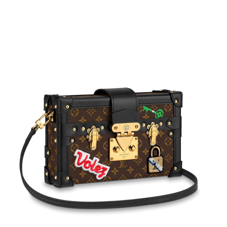 Louis Vuitton Monogram Canvas Printed Patches Petite Malle M43992