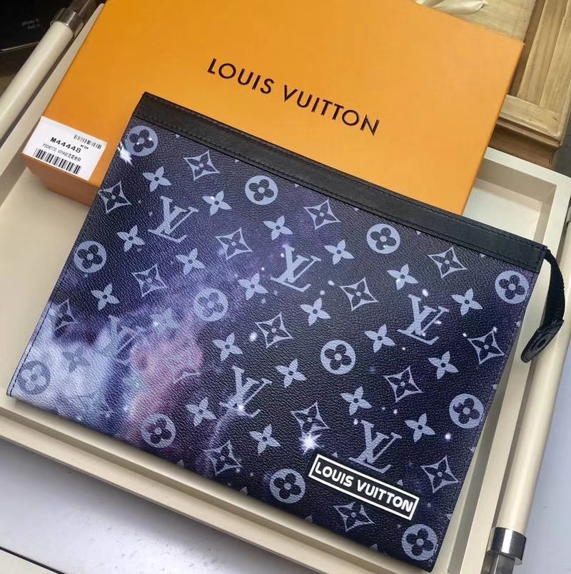 Louis Vuitton Monogram Galaxy Coated Canvas Pochette Voyage MM M44448