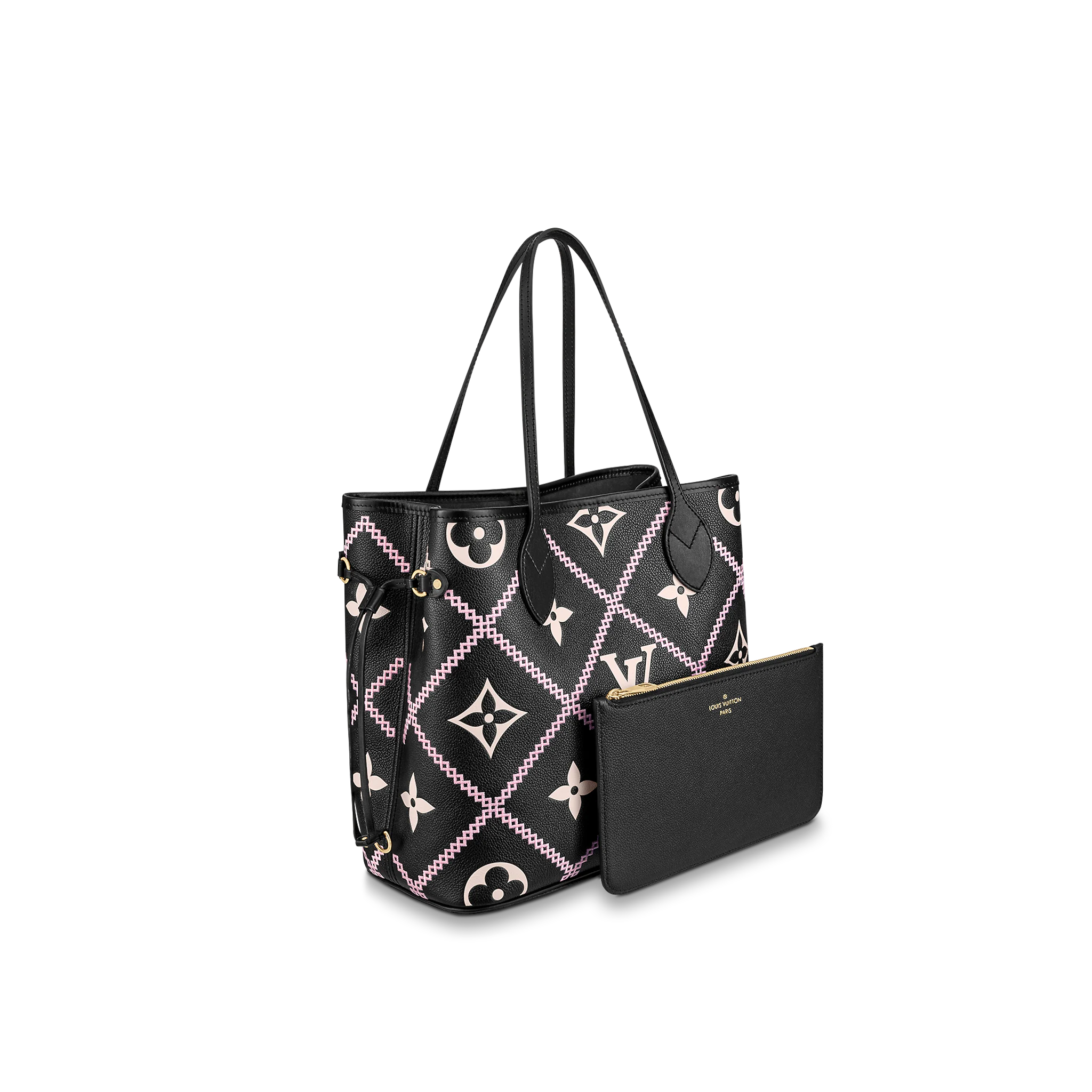 Louis Vuitton Neverfull MM Monogram Empreinte Leather in Black - Women - Handbags M46040