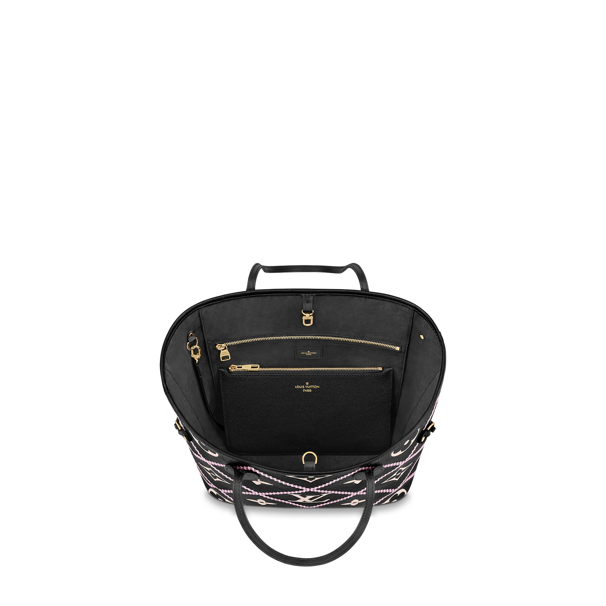 Louis Vuitton Neverfull MM Monogram Empreinte Leather in Black - Women - Handbags M46040