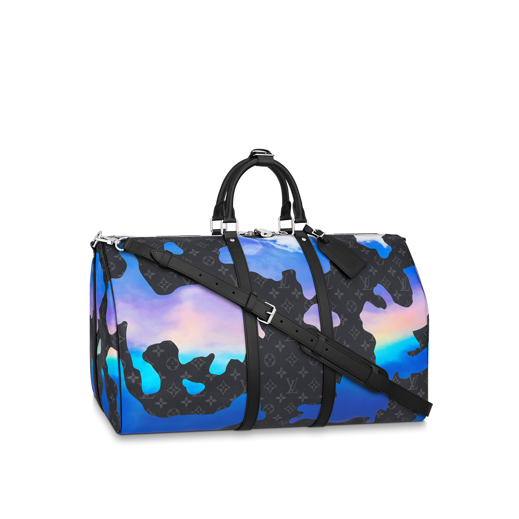 Louis Vuitton Keepall 55B Monogram Eclipse Canvas - Men - Travel M46355