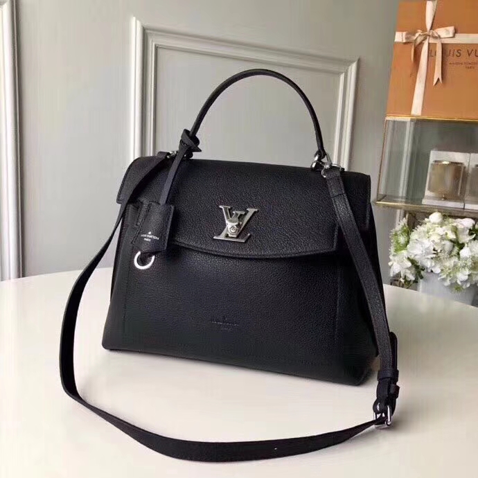 Louis Vuitton Soft calfskin Lockme Ever M51395 Noir Black