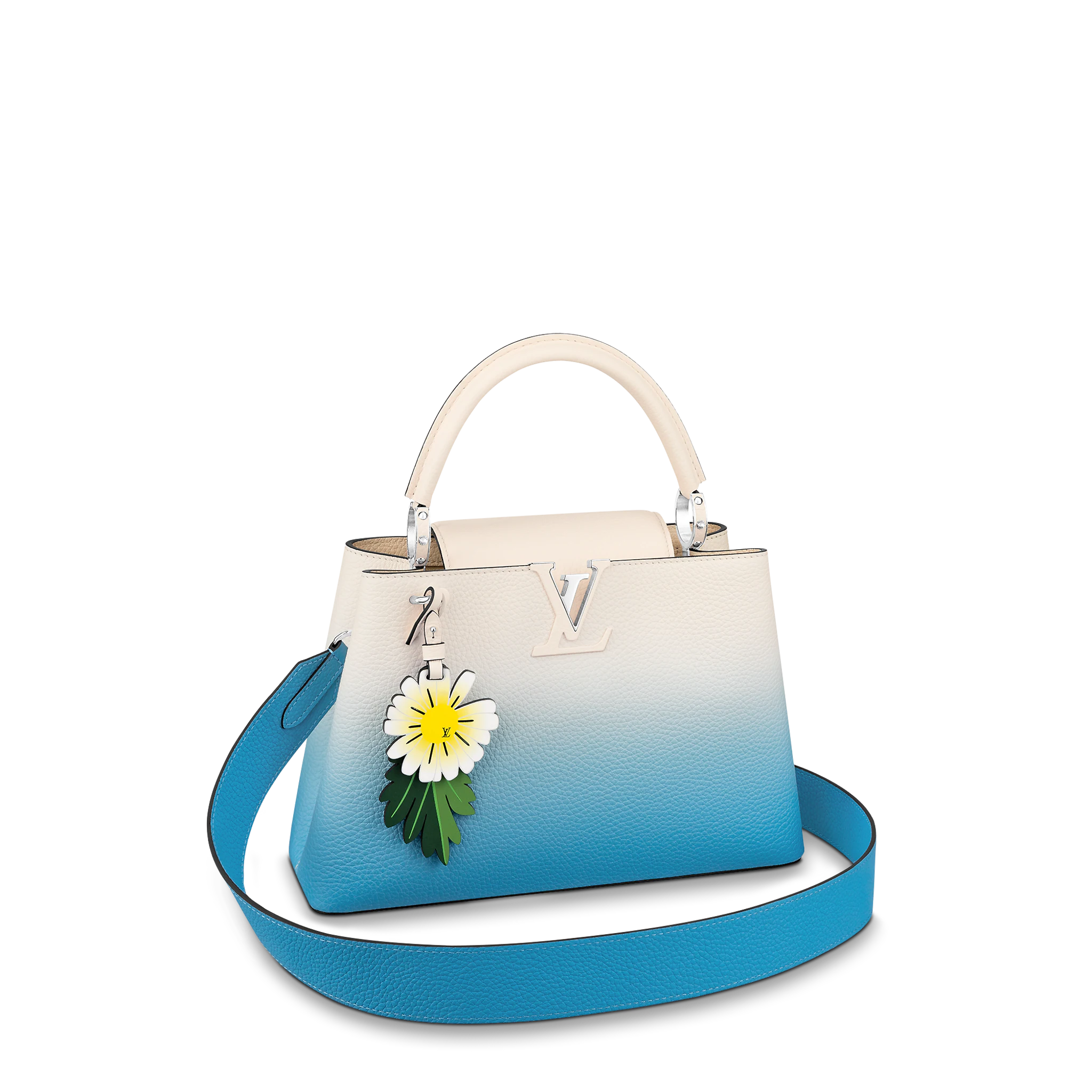 Louis Vuitton Capucines MM Taurillon Leather in Blue - Handbags M57915 Louis Vuitton Capucines MM Taurillon Leather in Blue - Handbags M57915