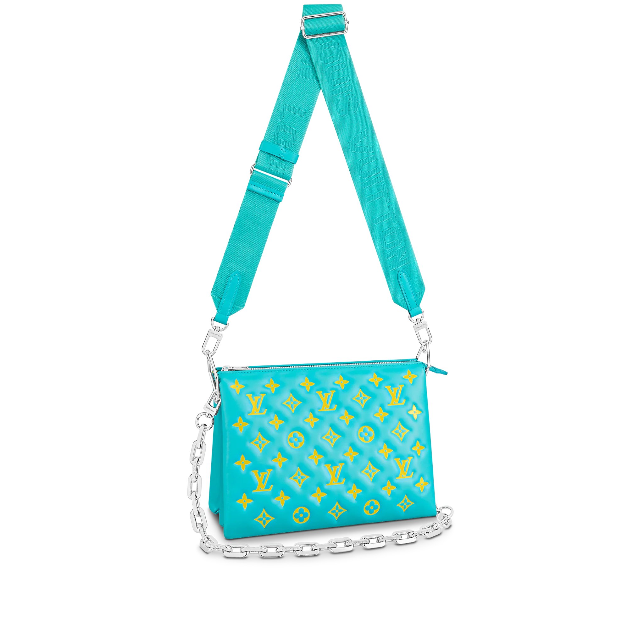 Louis Vuitton Coussin PM H27 Lambskin in Mint/Yellow - Handbags M58627