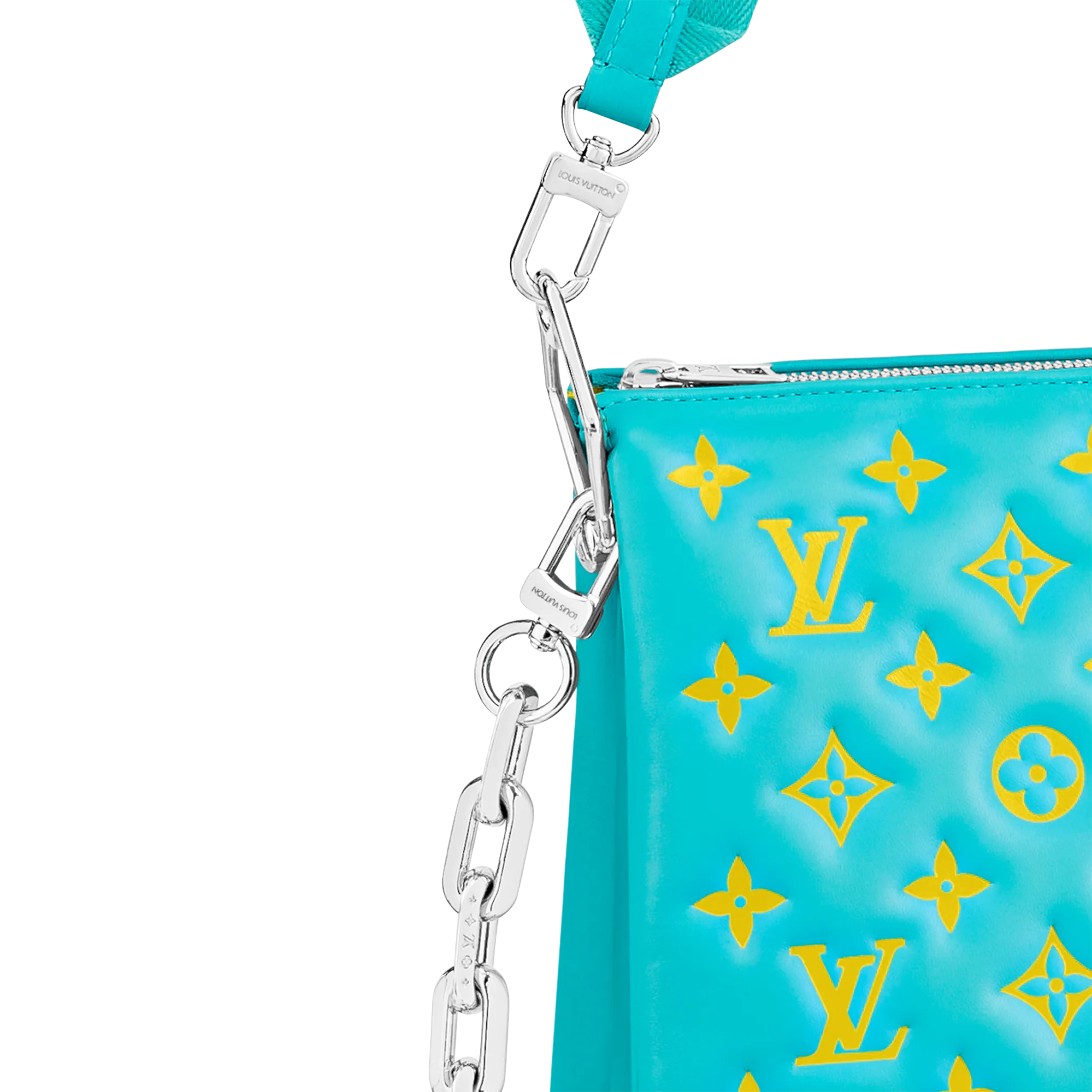 Louis Vuitton Coussin PM H27 Lambskin in Mint/Yellow - Handbags M58627