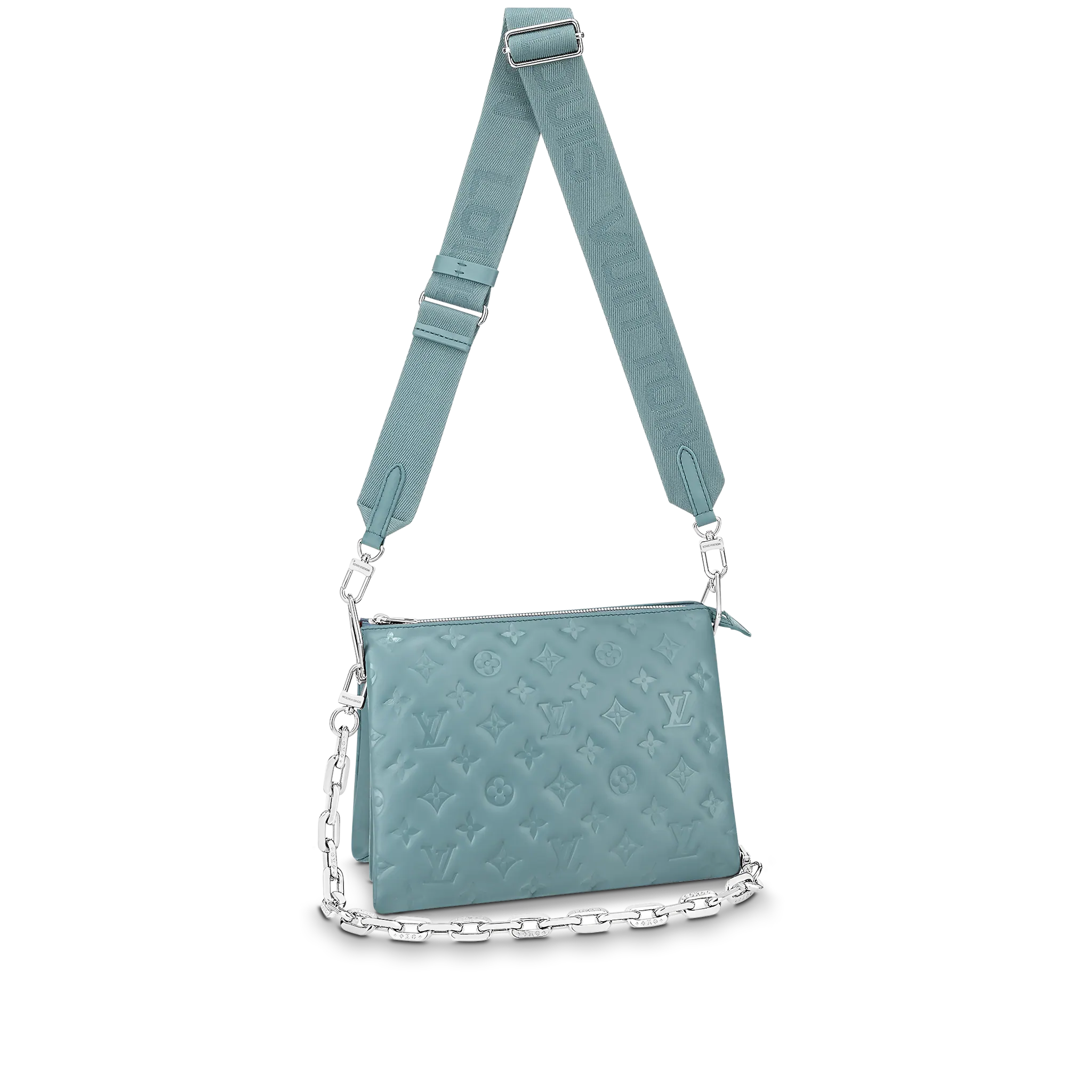 Louis Vuitton Coussin PM H27 Lambskin in Bleu Glacier - Handbags M58699