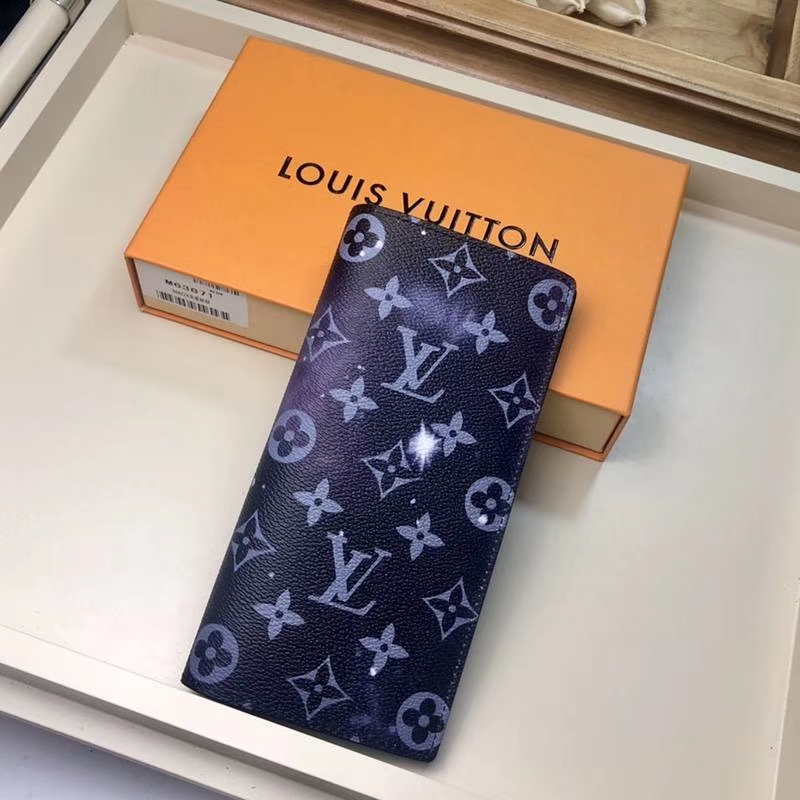 Louis Vuitton Monogram Galaxy Coated Canvas Brazza Wallet M63871